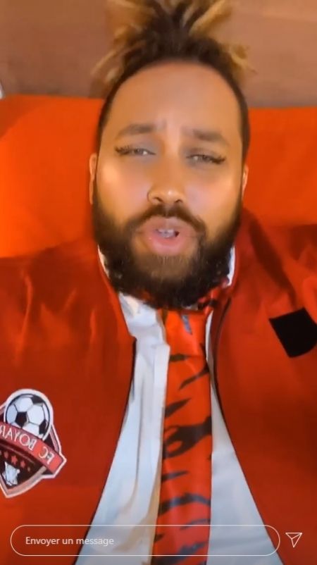 Kévin Razy dans son costume