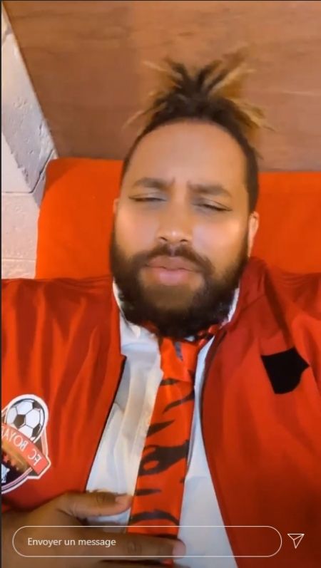 Kévin Razy dans son costume