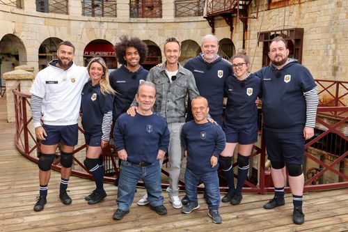 FORT BOYARD 2026
EQUIPE E - LES PTITS COEURS + HUNTINGTON
FRANCE
FORT BOYARD 2026
Equipe E: Emmanuel Petit, Moguiz, Ana Godefroy, Gwendal
Marimoutou, Priscilla Betti, Theo Voyer Cyril Féraud
Genre :
DIVERTISSEMENT/JEU