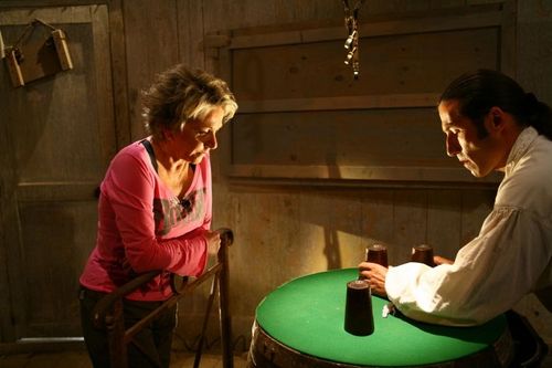 Françoise Laborde dans l'épreuve du Bonneteau