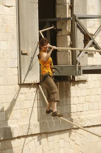 Cécilia Hornus dans du duel du Pont de Singe