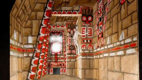 Concept Art couleur de la cellule du Temple Maudit