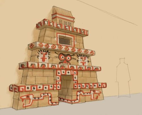 Concept Art couleur de la porte de la cellule du Temple Maudit