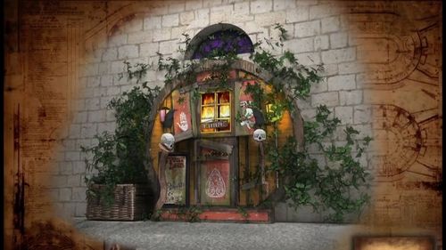 Concept Art couleur de la porte de la cellule de Chez Tata Fouras
