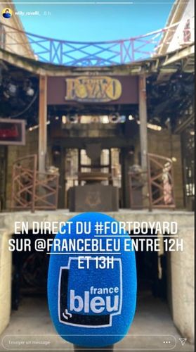Willy à la radio en direct du fort