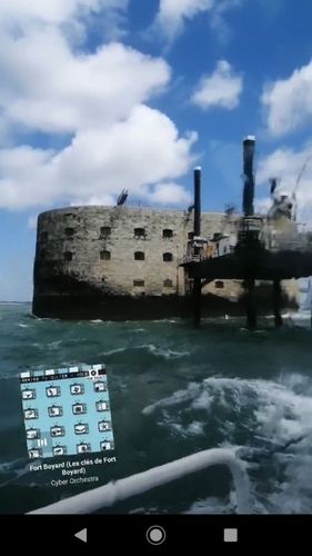 Arrivée au fort avec une mer agitée