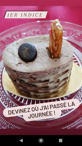 Le dessert proposé aux journalistes dans le cadre de la journée "presse".