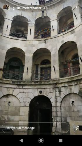 Le musoir Sud vu depuis la cour intérieure