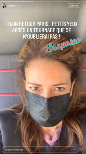 Elsa Fayer le lendemain du tournage