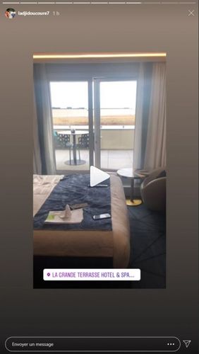 Ladji Doucouré est arrivé à l'hôtel
