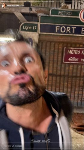 Willy Rovelli devant le Métro Inondé