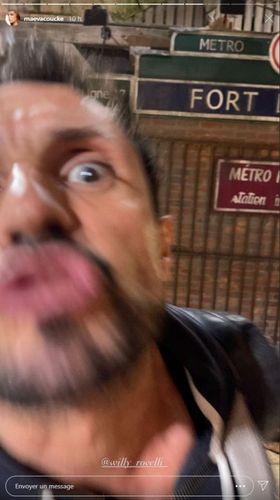 Willy Rovelli devant le Métro Inondé