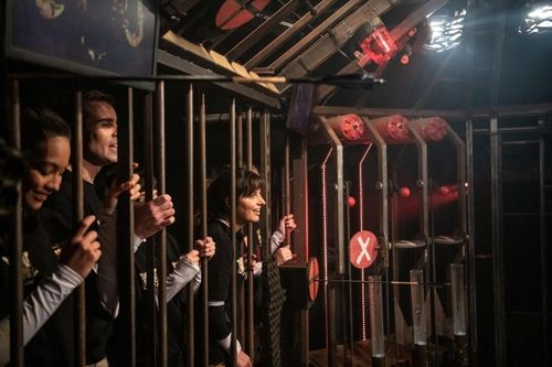 Les candidats durant la Cage
