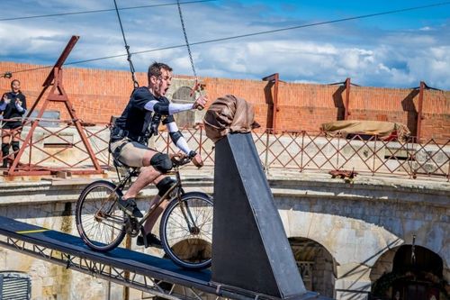 Jean-Baptiste Marteau dans l'épreuve du Vélo