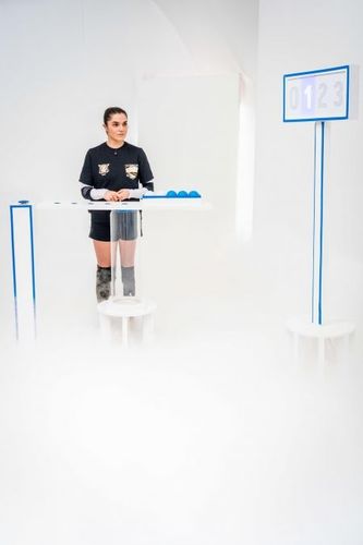 Cécile Grès dans la Salle du jugement