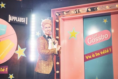 Cyril Gossbo sur le tournage de "Slaïme Kids" pour la plateforme Okoo