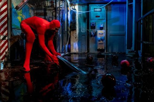 Julien Blier dans l'épreuve de l'Araignée