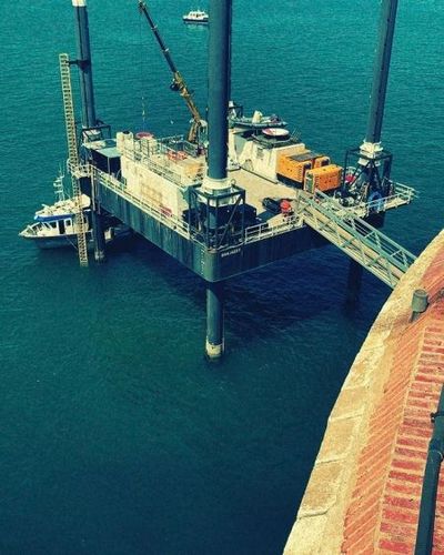 Démontage des installations techniques du fort