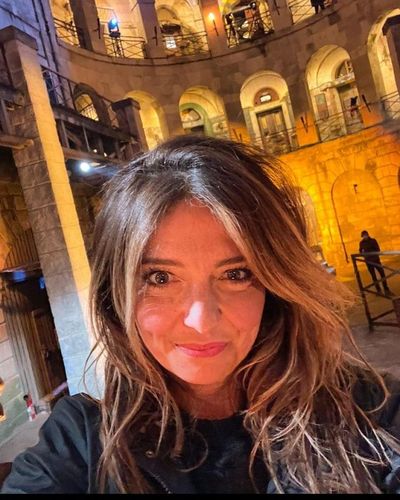 Carinne Teyssandier sur le tournage de Fort Boyard