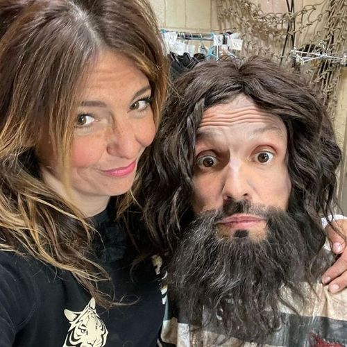 Carinne Teyssandier sur le tournage de Fort Boyard
