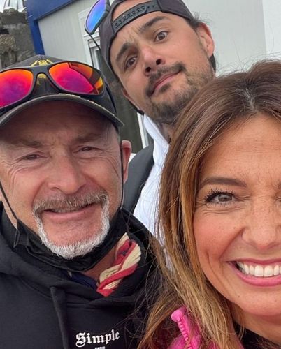 Carinne Teyssandier sur le tournage de Fort Boyard