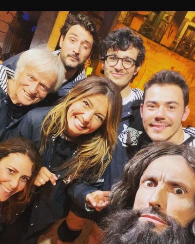 Carinne Teyssandier sur le tournage de Fort Boyard