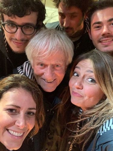 Elsa Fayer sur le tournage de Fort Boyard