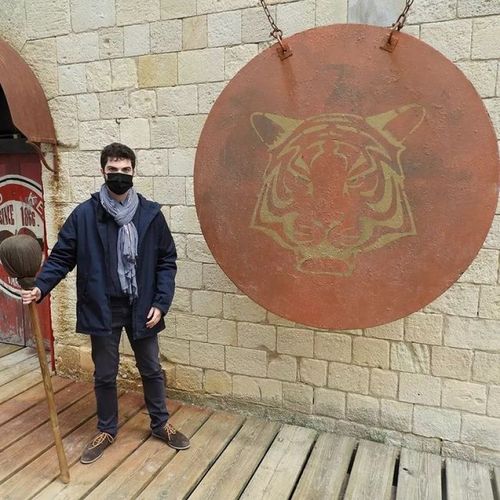 Thomas Mayrand sur le tournage de "Fort Boyard, toujours plus fort"