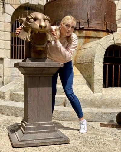 Sophie Fantasy sur le tournage du Quiz de Cyril Gossbo