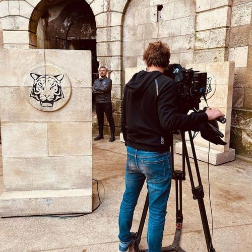 Tournage d'une introduction d'Olivier Minne