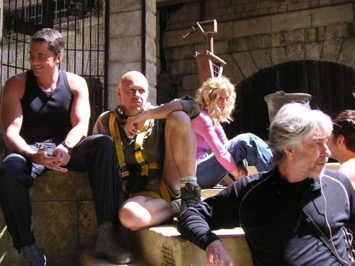 Pause pendant le tournage