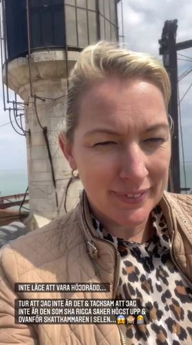 Karolina Nordell (productrice Suédoise) en visite sur le fort