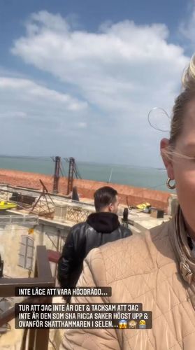 Karolina Nordell (productrice Suédoise) en visite sur le fort