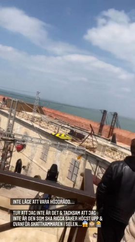 Karolina Nordell (productrice Suédoise) en visite sur le fort