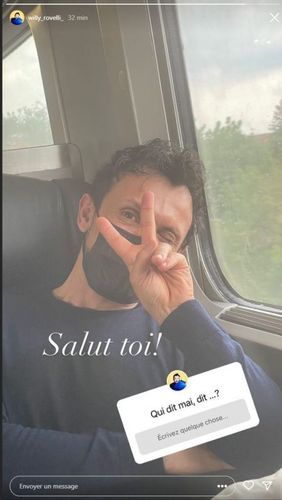 Willy Rovelli dans le train direction le fort