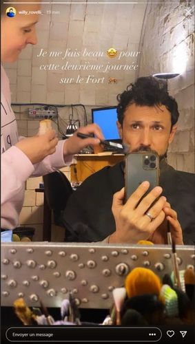 Willy en loge maquillage
