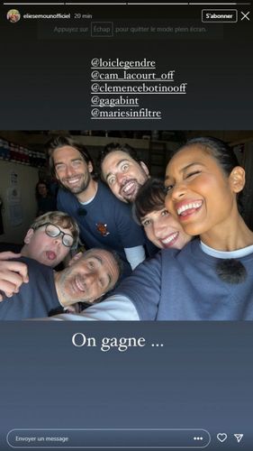 Pause pendant le tournage