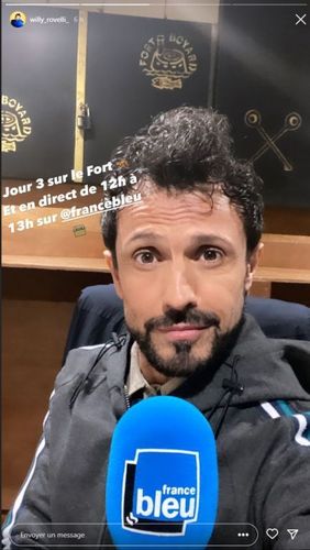 Willy à la radio en direct du fort