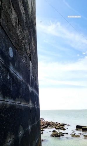 Le fort à marrée basse