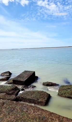 Le fort à marrée basse