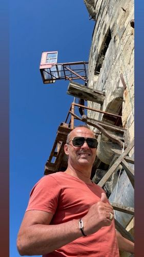 Roger Erhart en visite sur le fort