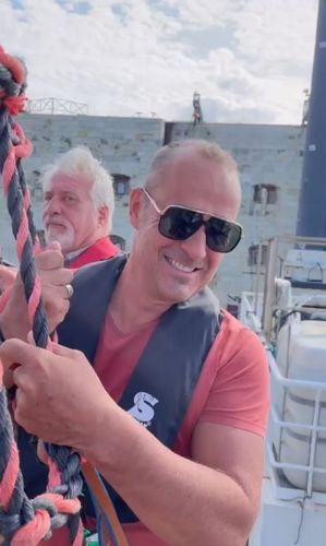 Roger Erhart en visite sur le fort