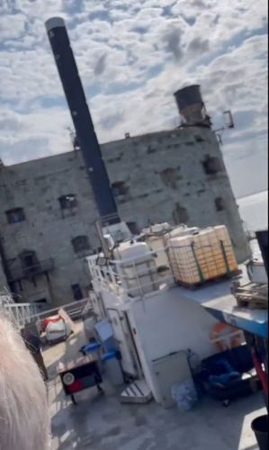 Roger Erhart en visite sur le fort