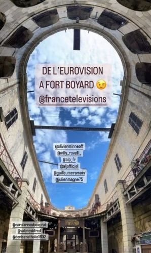 Alexandra Redde Amiel en visite sur le fort