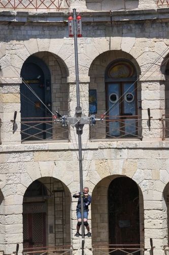 Elie Semoun dans l'épreuve du Looping