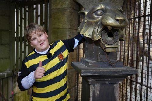 Gabin Tomasino et une tête de tigre