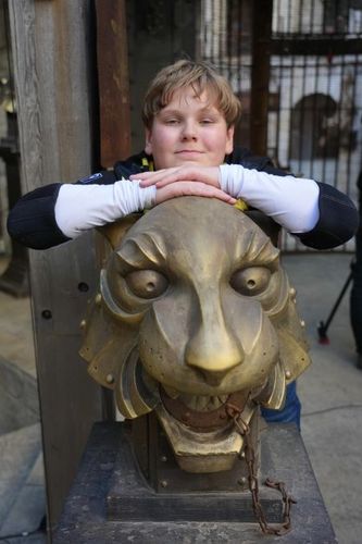 Gabin Tomasino et une tête de tigre
