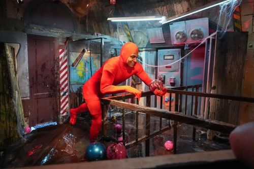 Terence Telle dans l'épreuve de l'Araignée