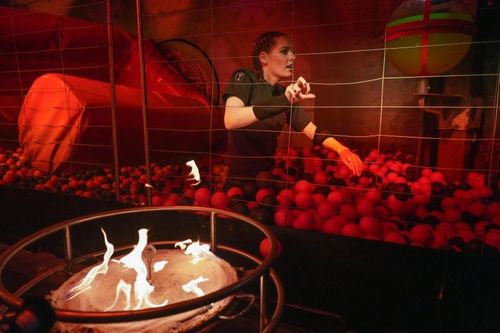 Maeva Coucke dans l'épreuve de la Cellule Infernale