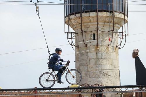Carinne Teyssandier dans l'aventure du Vélo